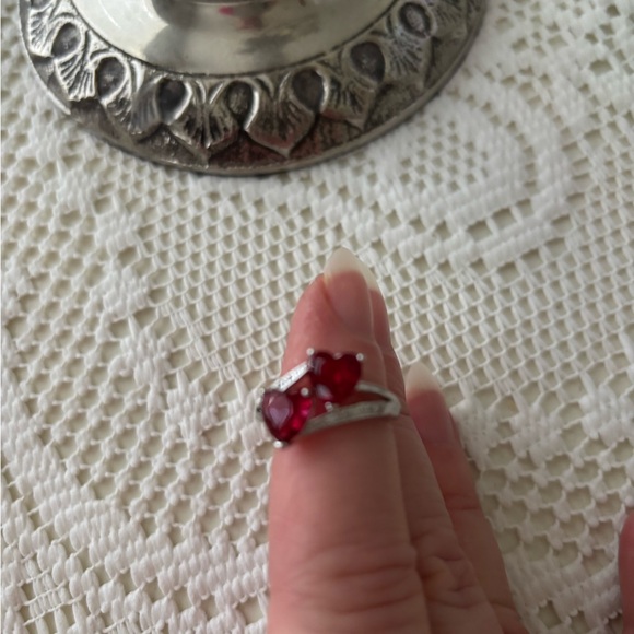 NWOT - DOUBLE HEART RING ❤️❤️ - Picture 2 of 2